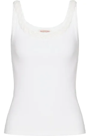 VALENTINO GARAVANI Embellished-trim tank top