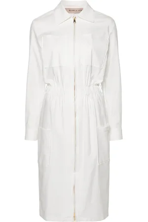 BLANCA Zip-up long-sleeve dress