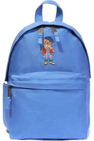 Ralph Lauren Teddy-embroidered cotton backpack
