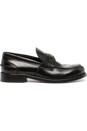 Roberto Cavalli Logo-plaque leather loafers