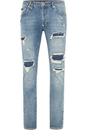 Philipp Plein Distressed-effect jeans