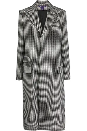 Ralph Lauren Wells houndstooth wool coat