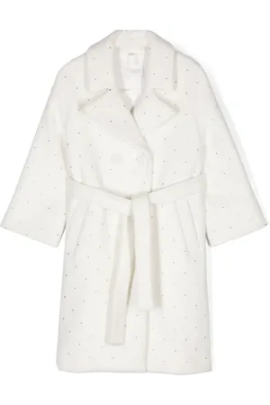 MONNALISA Crystal-embellished coat
