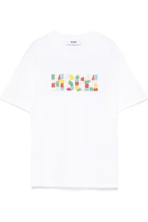 Msgm Bead-logo T-shirt