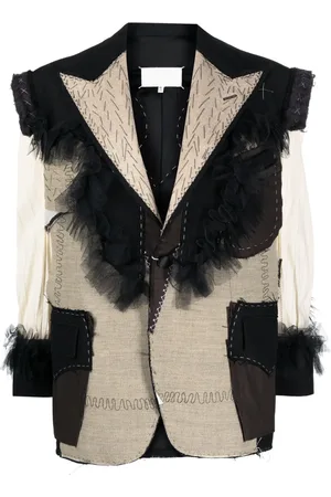 Maison Margiela Deconstructed-design single-breasted blazer