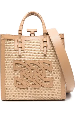 Casadei Beaurivage raffia tote bag