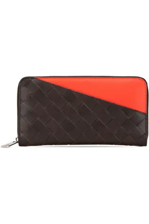 Bottega Veneta 2012-2024 Leather Intrecciato Zip Around Wallet long wallets