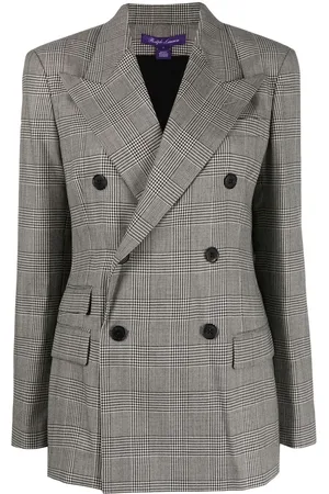 Ralph Lauren Elske check double-breasted blazer