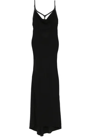 MUGLER Harness crepe gown
