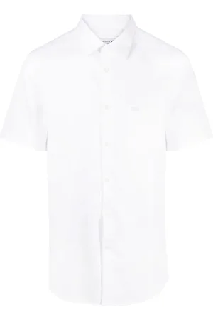 Lacoste Logo-embroidered short-sleeve cotton shirt