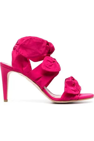 RED(V) Bow-detail heeled sandals