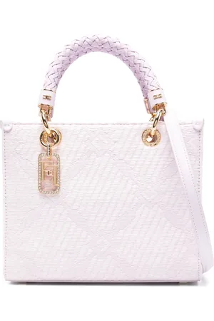 Elisabetta Franchi Patterned-jacquard tote bag