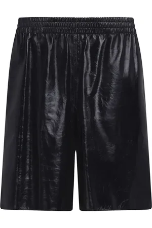 Marni Elasticated-waist leather shorts