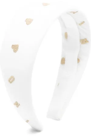 Moschino Hearts-jacquard head band