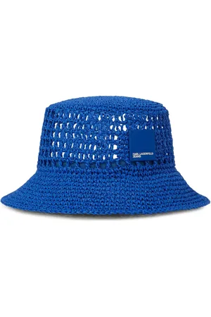 Karl Lagerfeld Raffia bucket hat