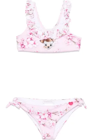 MONNALISA X Disney Bambi-print bikini