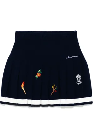 Casablanca Embroidered motif skirt