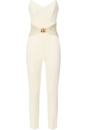 Elisabetta Franchi Bow-detailing crepe jumpsuit
