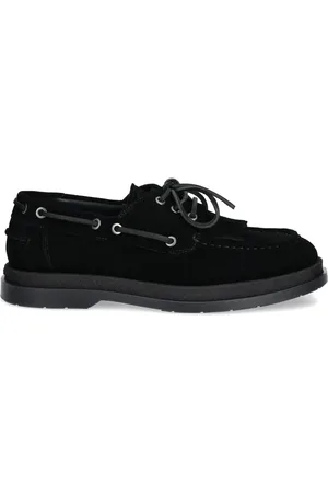 HUGO BOSS Fringe-detail suede loafers