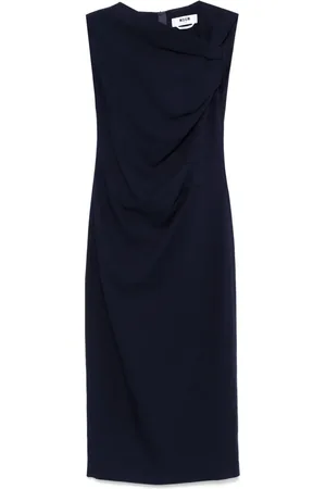 Msgm Twist-detail midi dress