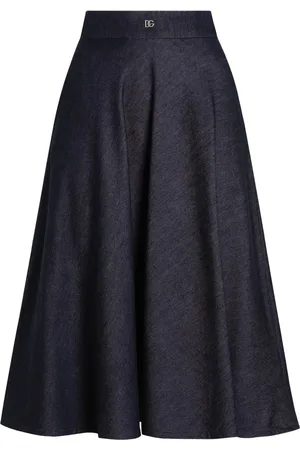 Dolce & Gabbana Logo-plaque midi skirt