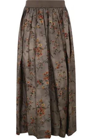 UMA WANG Floral-print skirt