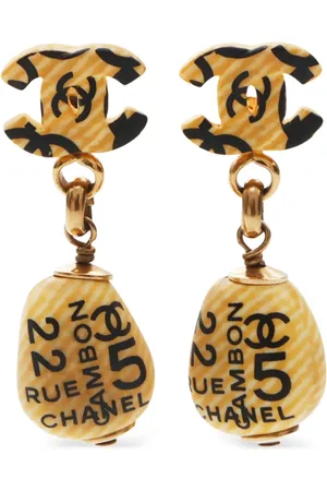 CHANEL 2002 CC dangle earrings