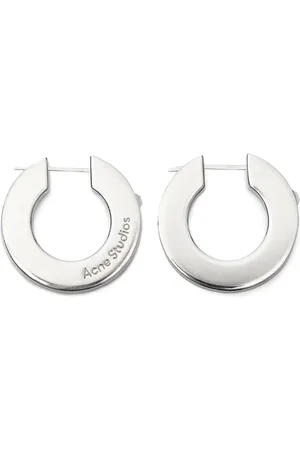 Acne Studios Crystal hoop earrings