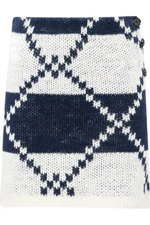 J.W.Anderson Fair isle-knit mini skirt