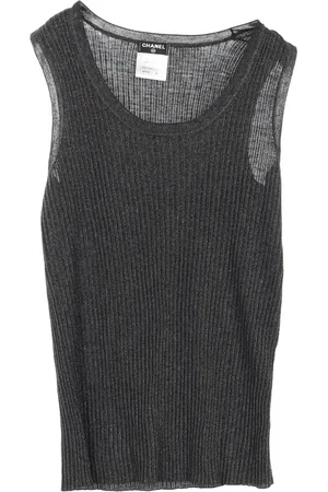 CHANEL 1986-1988 ribbed tank top