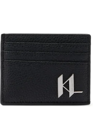 Karl Lagerfeld K/Plak leather cardholder