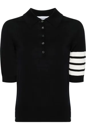 Thom Browne Fine-knit polo top