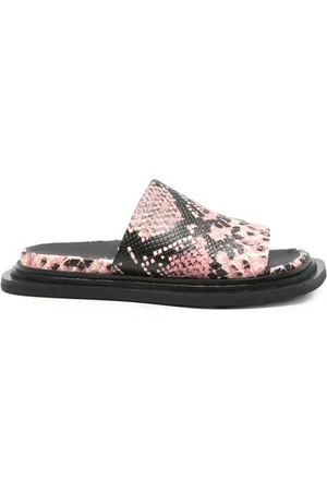 Camper Snakeskin-effect slides