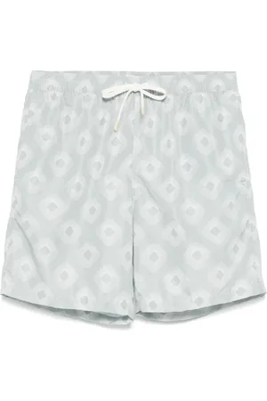 ELEVENTY Geometric-print swim shorts