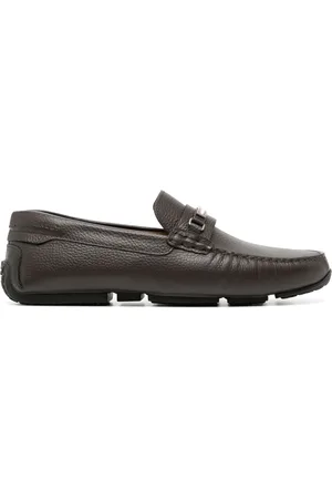 Bally Pilot Driver in Grained Leather wide foot morphology
