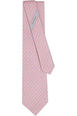 Salvatore Ferragamo String-print silk tie