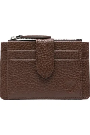 ASPINAL OF LONDON Logo-stamp leather wallet