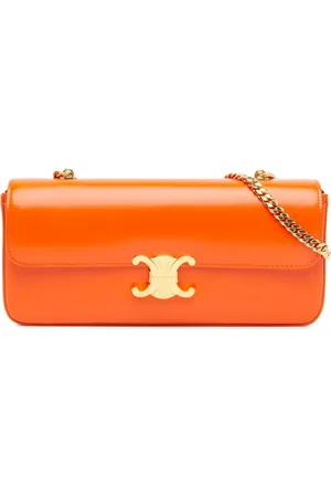 Céline 2021 Triomphe Calfskin Cuir Chain shoulder bag