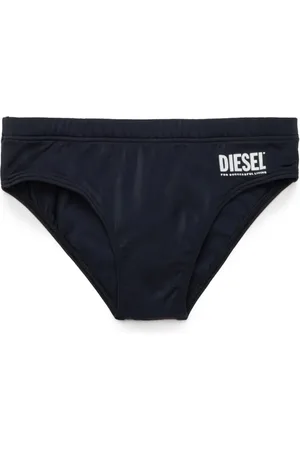 Diesel Logo-print swim trunks