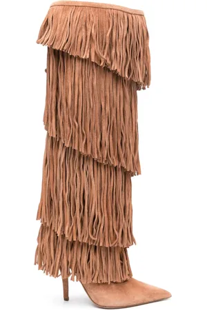 PARIS TEXAS 105mm Jessie fringed boots