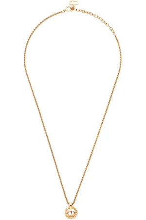 Dior 1990s-2000s CD-pendant necklace