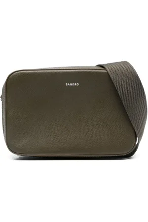 Sandro Logo-debossed messenger bag