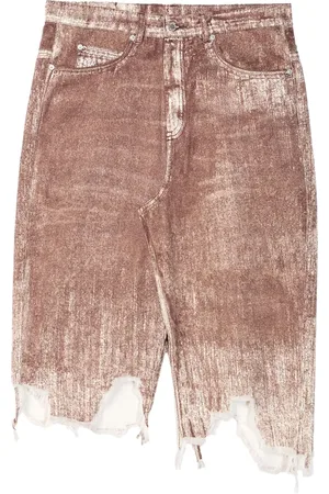 Camper Distressed denim skirt