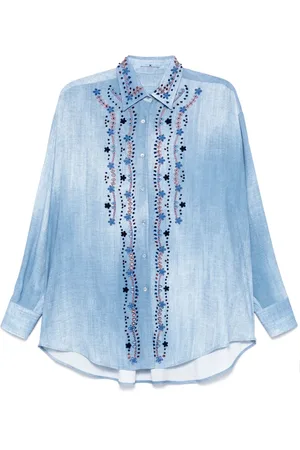 ERMANNO SCERVINO Floral-embroidery shirt