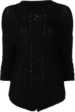 COPERNI Hooded cable-knit bodysuit