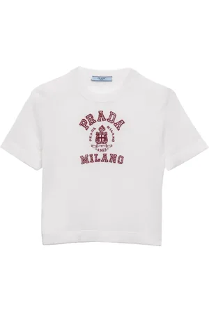 Prada Logo-intarsia top
