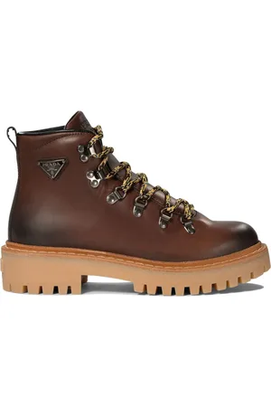 Prada Enamel triangle-logo boots