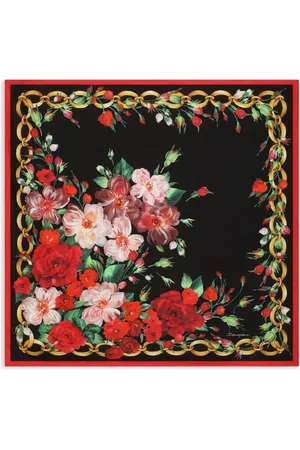 Dolce & Gabbana Rose-print scarf