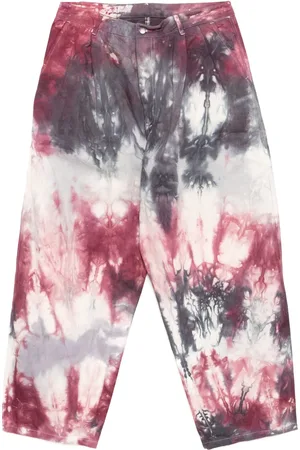 Stain Shade Tie-dye-print trousers