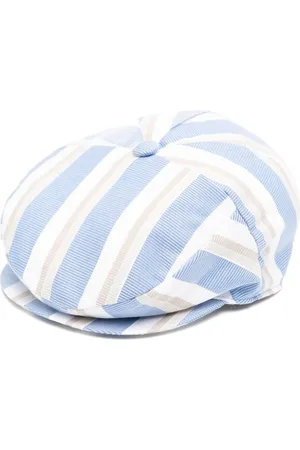 COLORICHIARI Striped baker boy cap